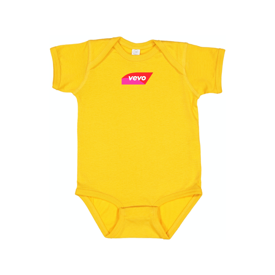 Vevo Thumbnail Banner Logo Baby Onesie Romper